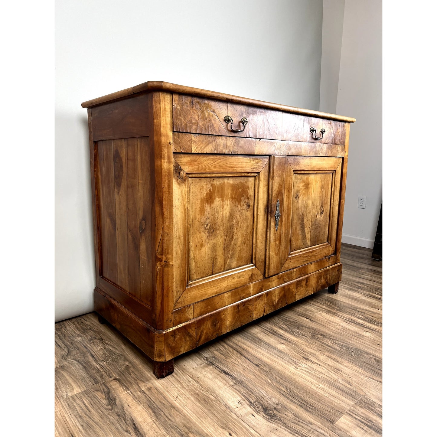 Antique French Biedermeier Fruitwood Buffet c. Mid 19th Century