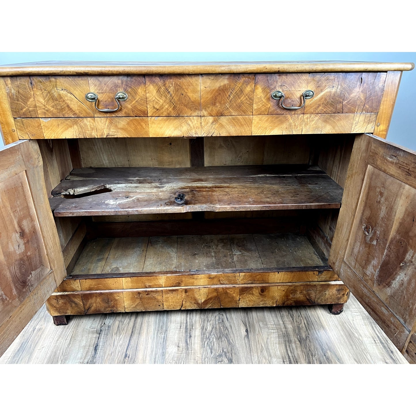 Antique French Biedermeier Fruitwood Buffet c. Mid 19th Century
