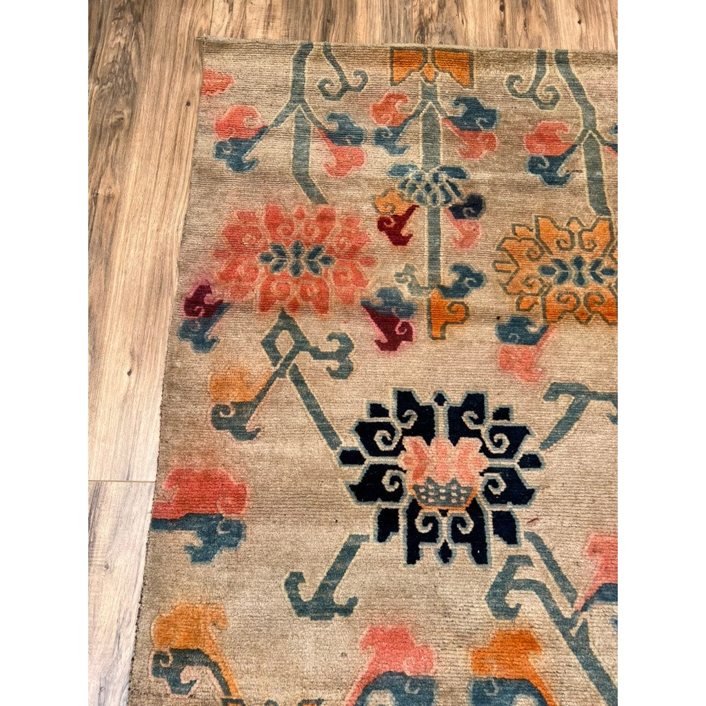 Antique Tibetan Khaden Rug, c. Early 20th Century – 2’10” x 5’4”