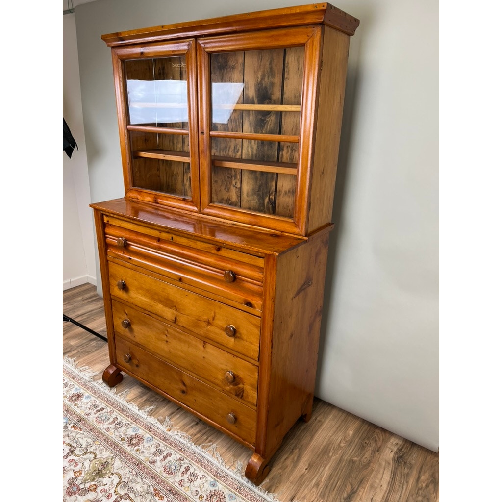 Antique Country Pine Butlers Secretary c. 1850