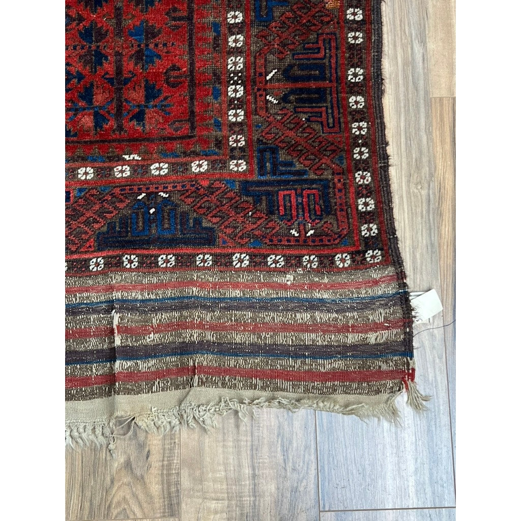 Antique Baluch Khorosan Rug c. Late 19th Century 3’9 x 6’6