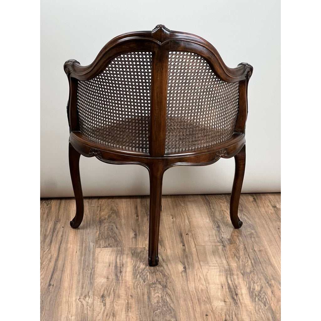 Antique French Napoleon III Desk Chair (Fauteuil de Bureau) c. Late 19th Century