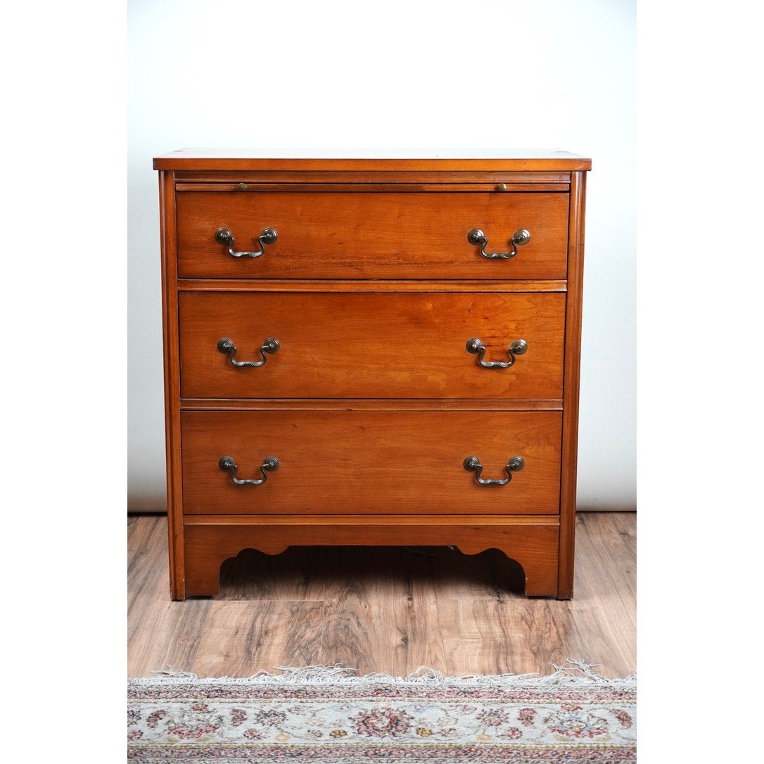 Vintage Cherry Three Drawer Bachelors Chest by Permacraft of North Carolina