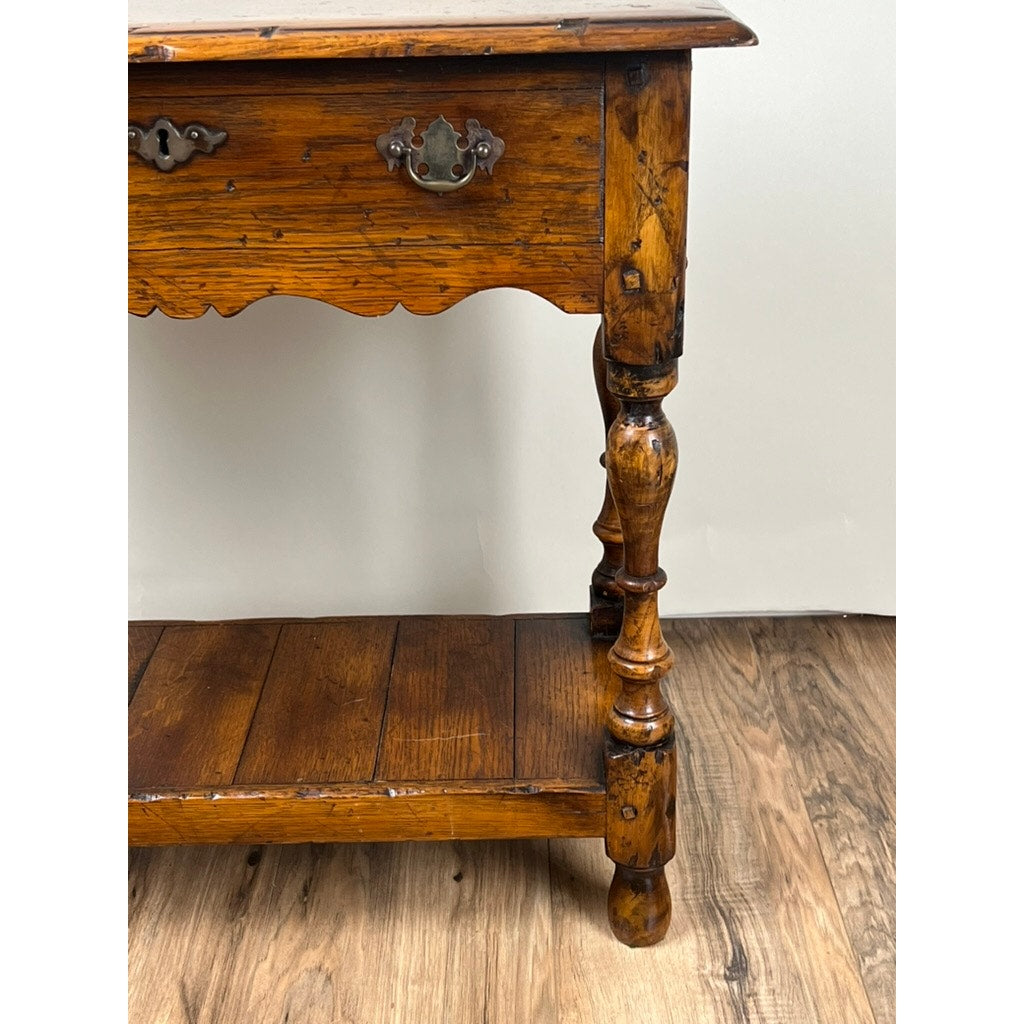 Vintage Oak Accessory Table by Yorkshire House