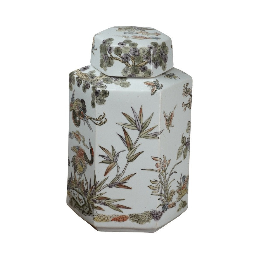 Antique Large Famille Rose Chinese Export Ginger Jar