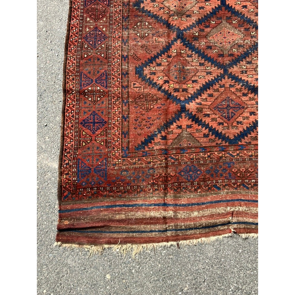 Antique Afghan Baluch Rug c. Mid 19th Century 5’4 x 8’8
