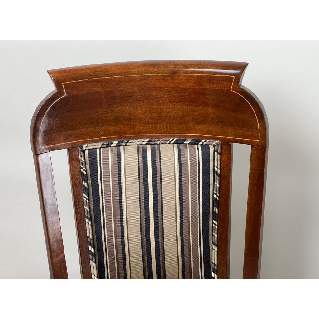 Vintage Mahogany Edwardian Style Lions Head His and Hers Parlor Chairs