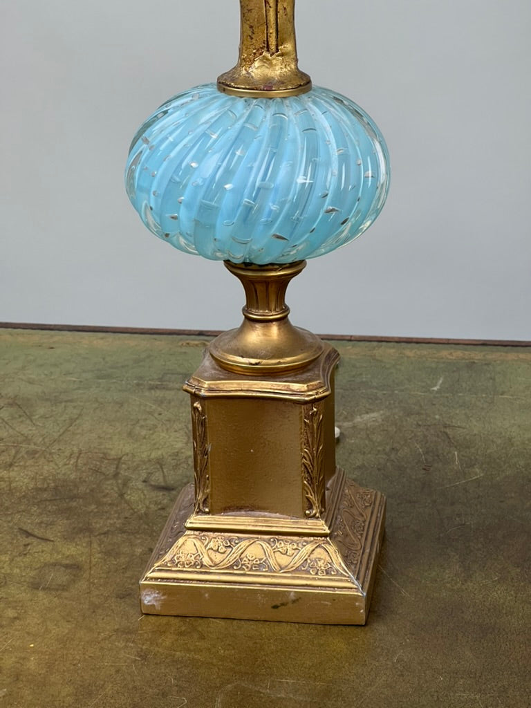 Vintage Pair Mid-Century Venetian Murano Art Glass Lamps