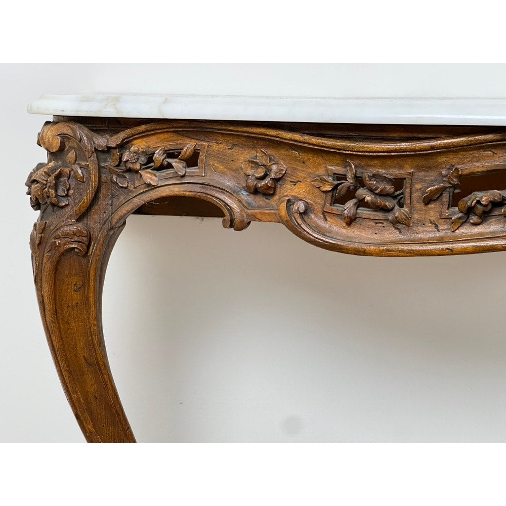 Antique Pair Louis XV Rococo Portor de Pyrénées Console Tables c. Late 18th Century