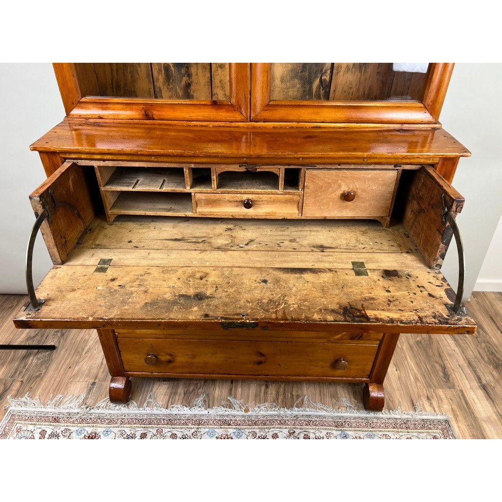 Antique Country Pine Butlers Secretary c. 1850