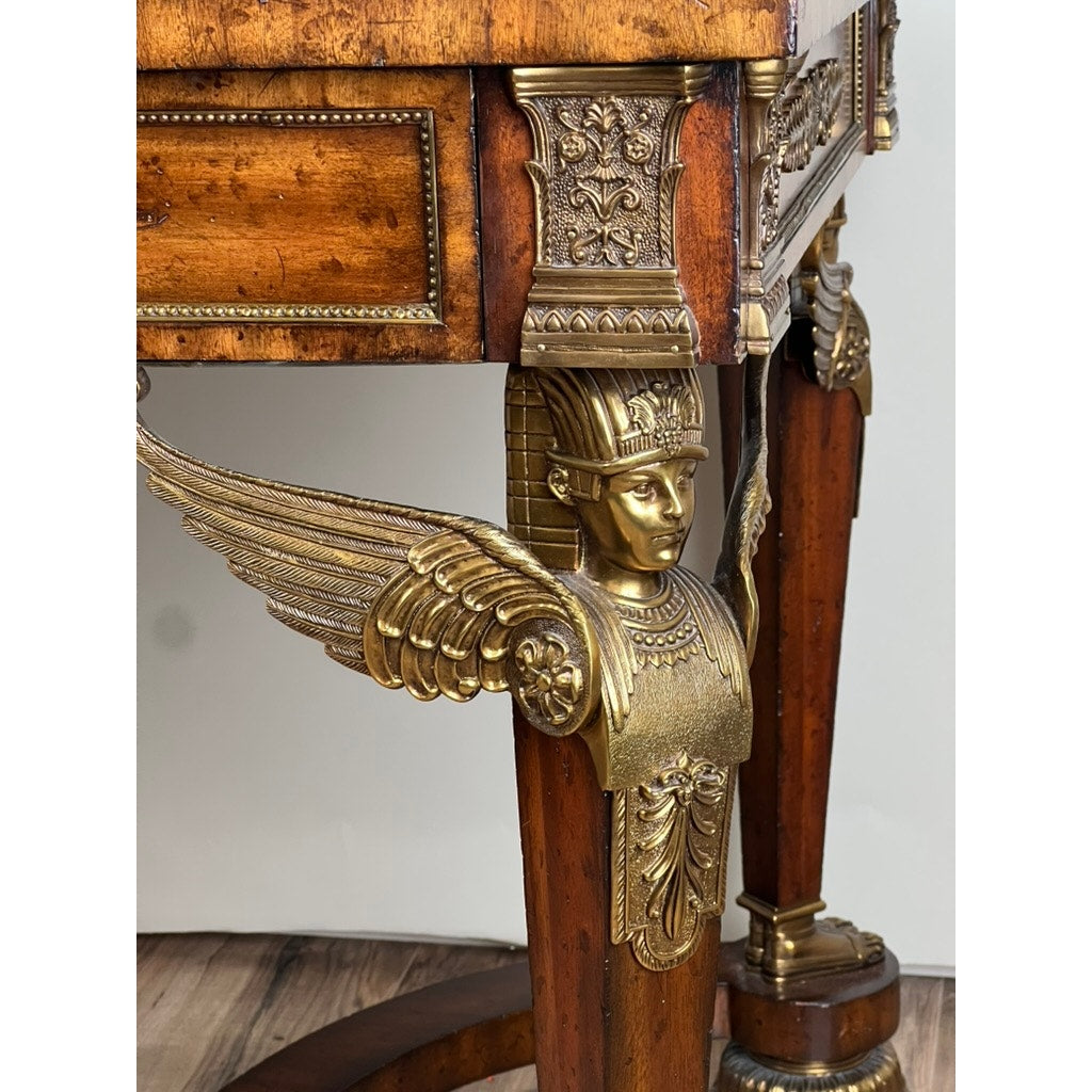 Vintage French Empire Style Partners Desk by Maitland Smith
