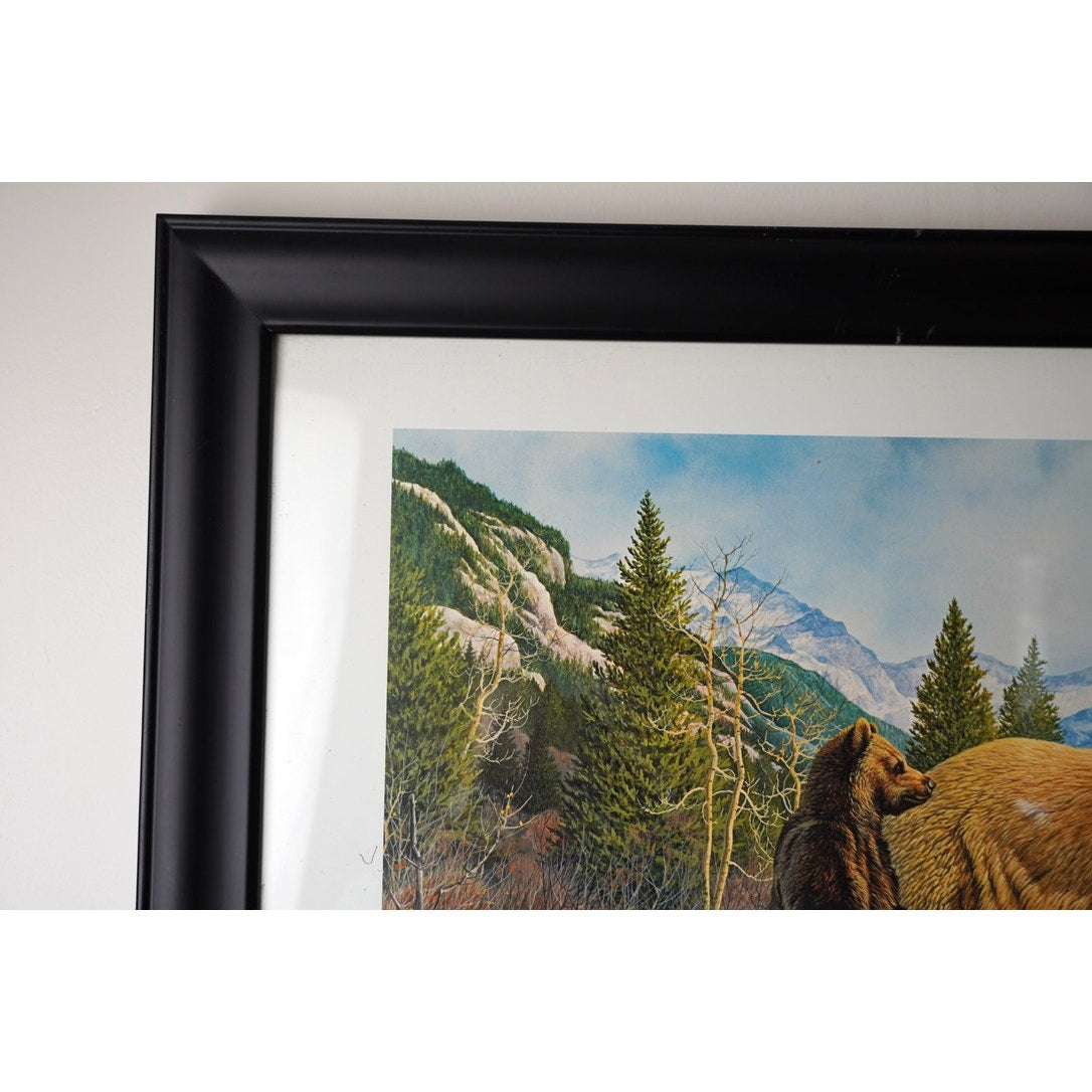 Limited Edition Print “Curious Trio” for Ruger North American by Frank Cable Signed and Numbered 186/950
