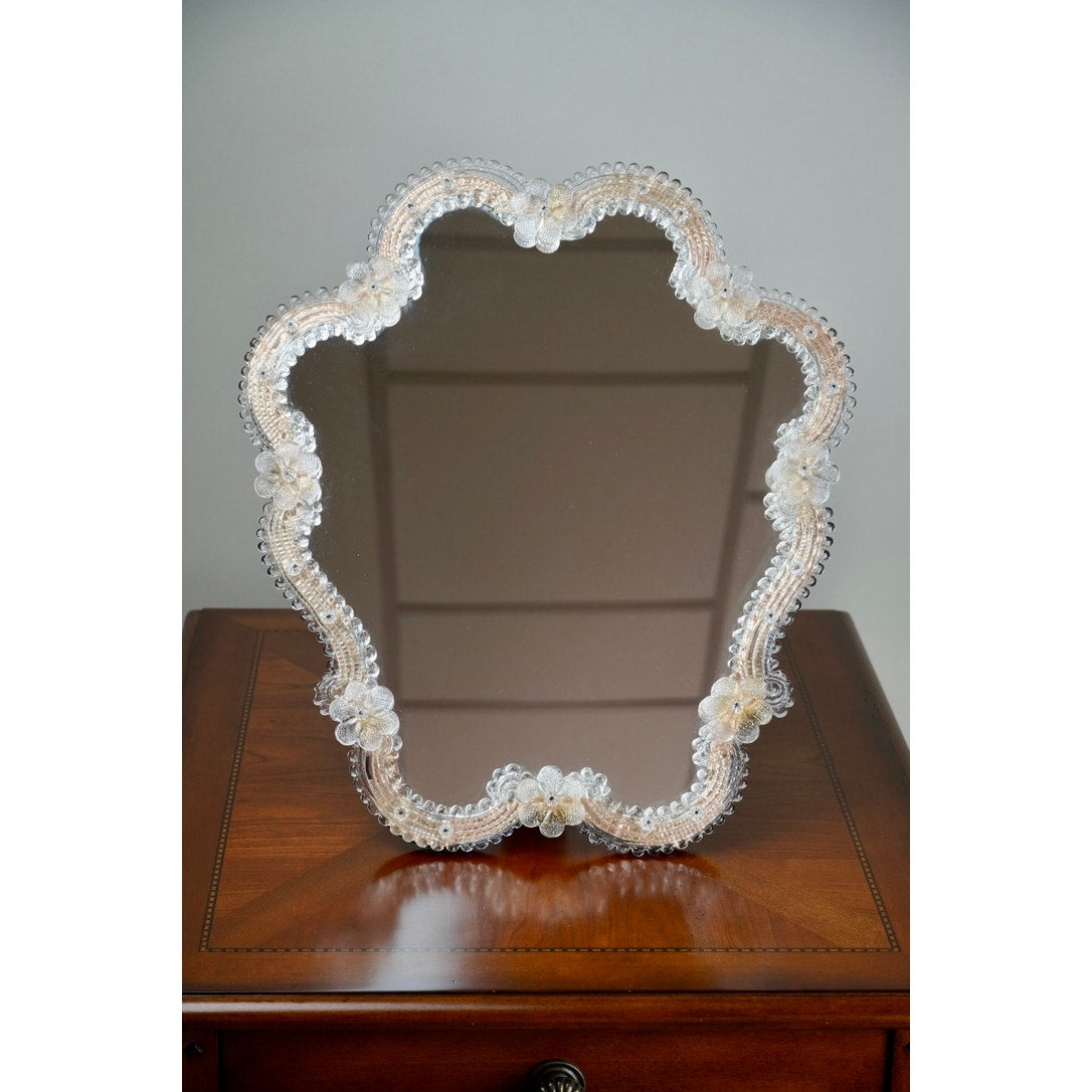 Vintage Venetian Genuine Murano Vanity Mirror