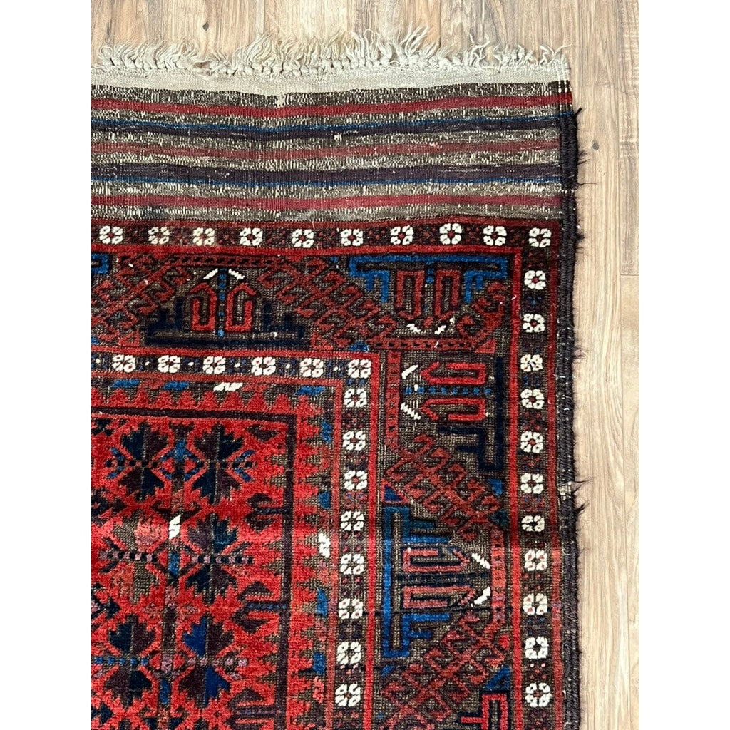Antique Baluch Khorosan Rug c. Late 19th Century 3’9 x 6’6