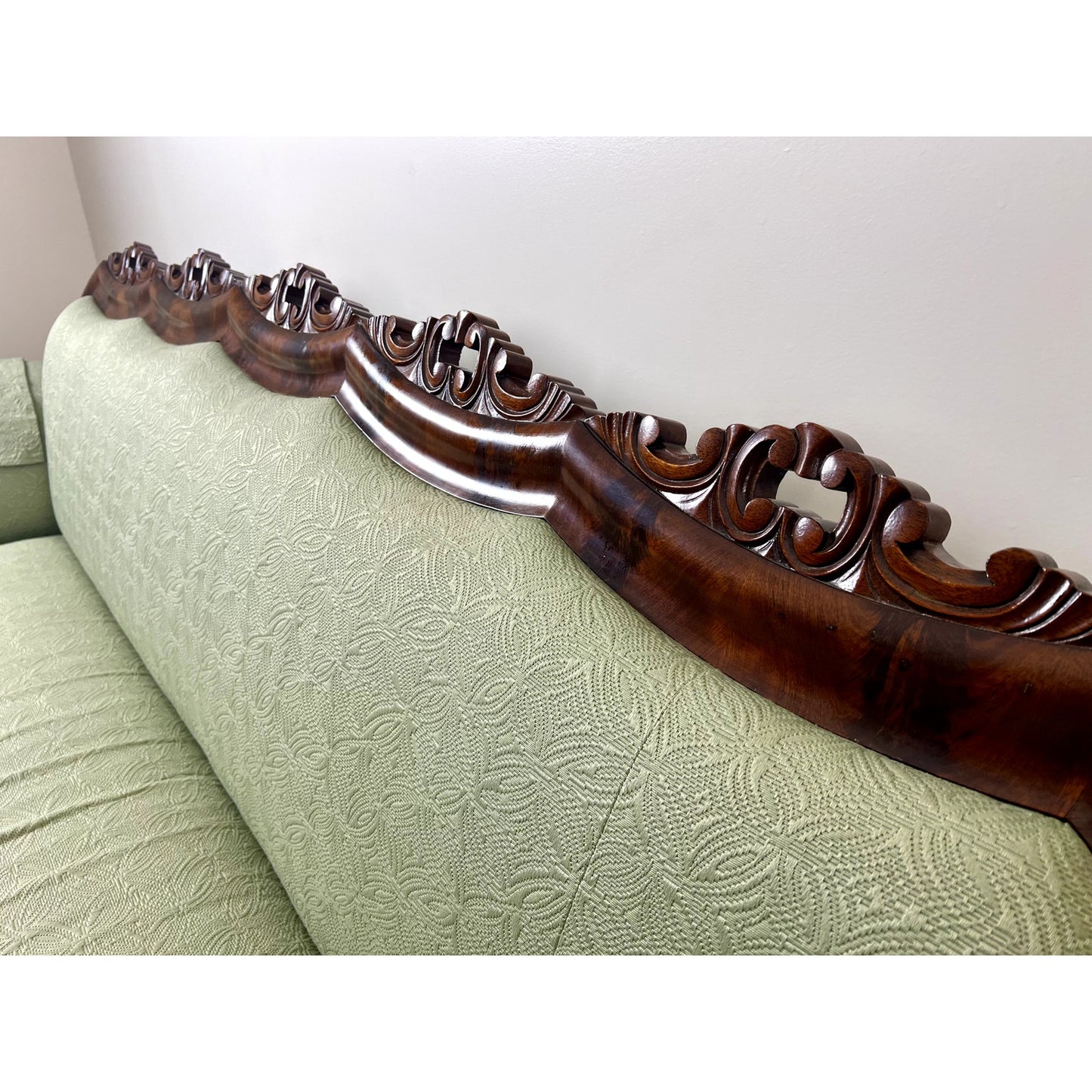 Antique Louis-Phillipe I Flame Mahogany Sofa c. 1840s