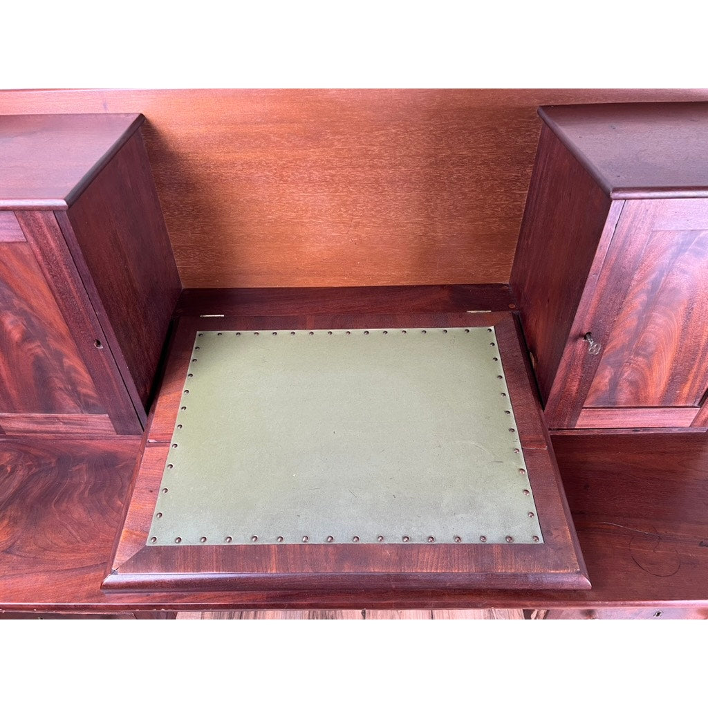 Antique Sheraton Mahogany Plantation Secretary c. Mid 19th Century