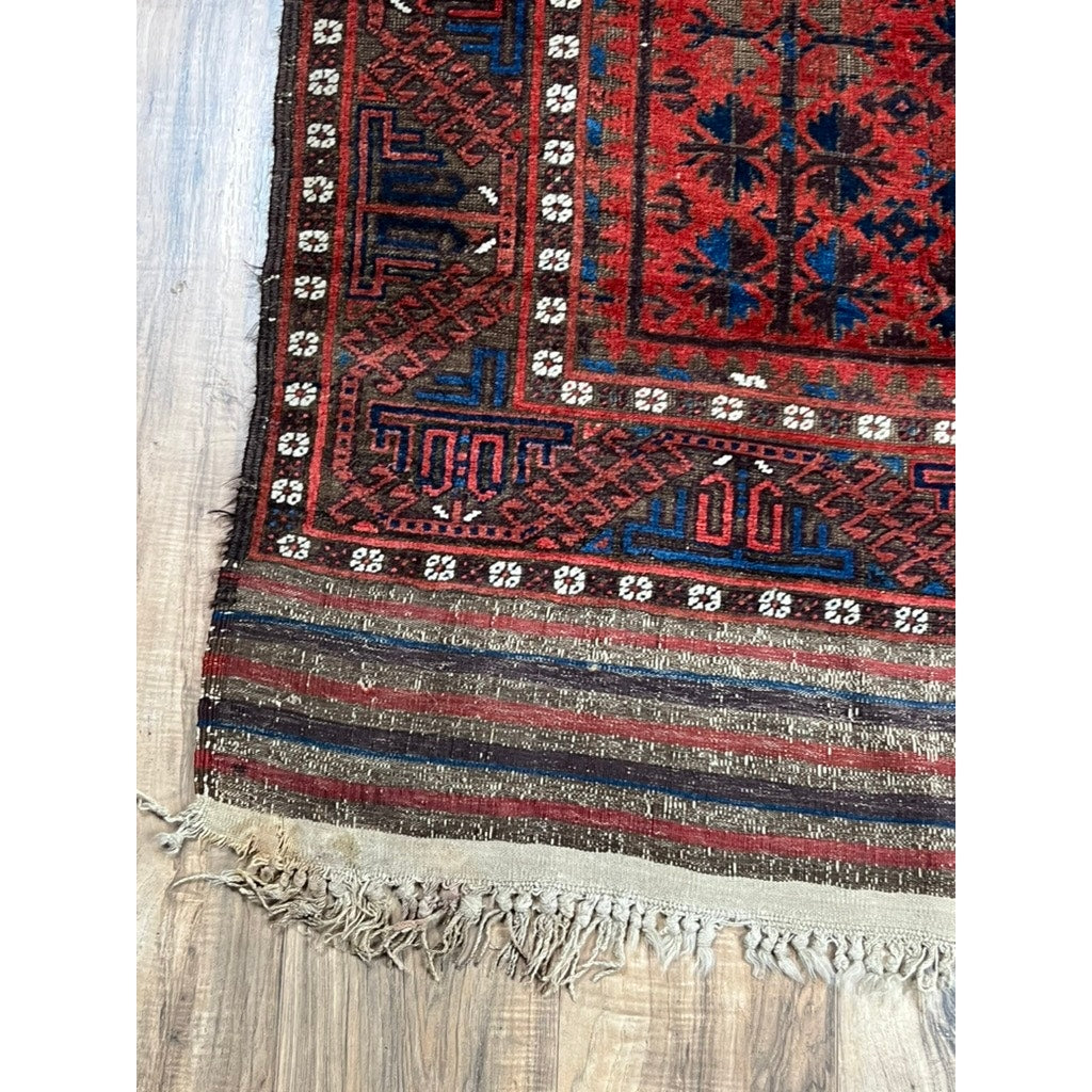 Antique Baluch Khorosan Rug c. Late 19th Century 3’9 x 6’6