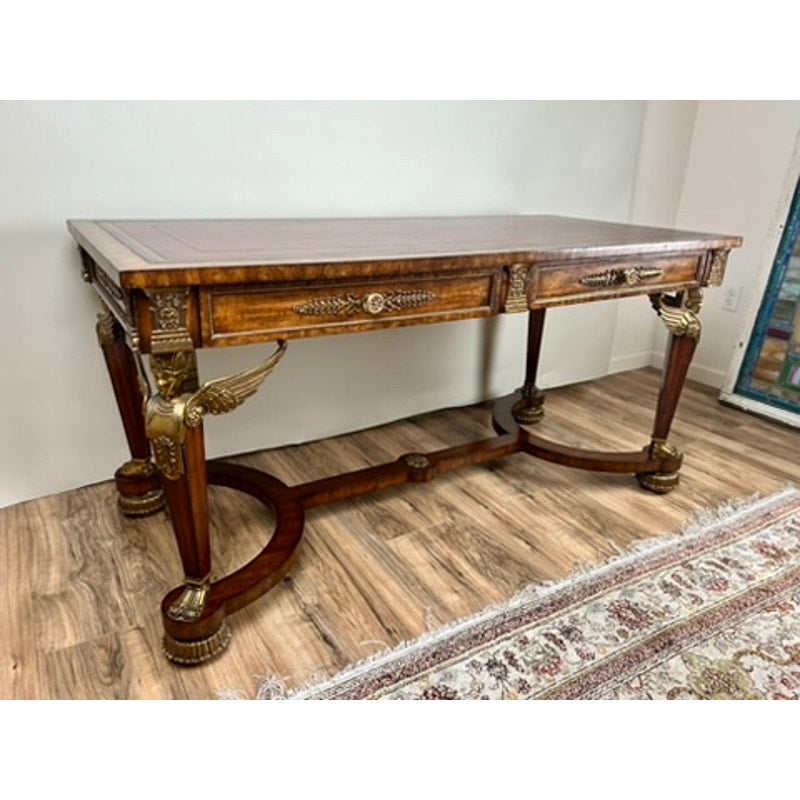 Vintage French Empire Style Partners Desk by Maitland Smith