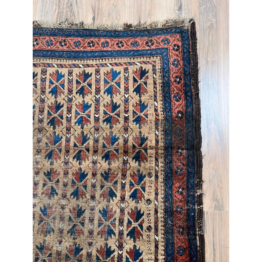 Antique Arab Baluch Rug c. Early 19th Century 3’2 x 5’2