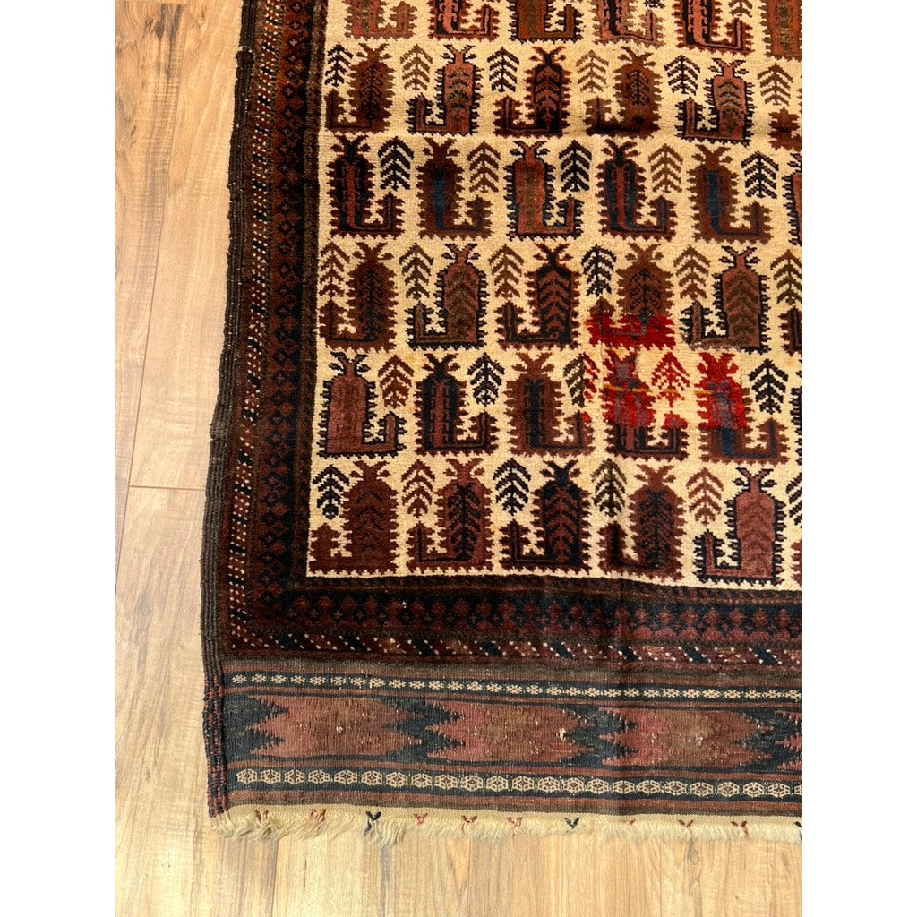 Antique Afghan Baluch Rug c. Late 19th Century 2’10 x 4’8