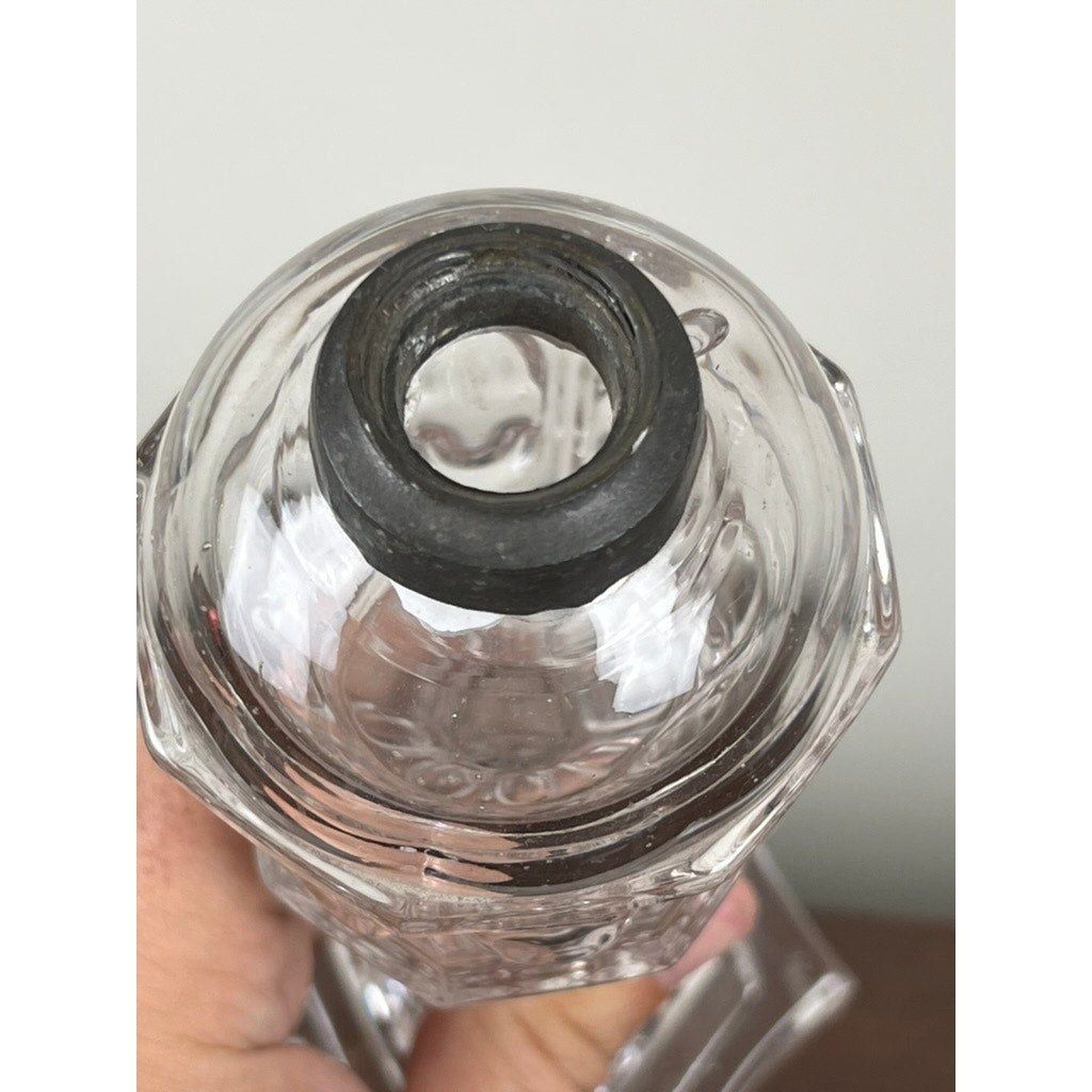 Antique Boston Sandwich Glass Whale Oil Lamp c. Mid 19th Century