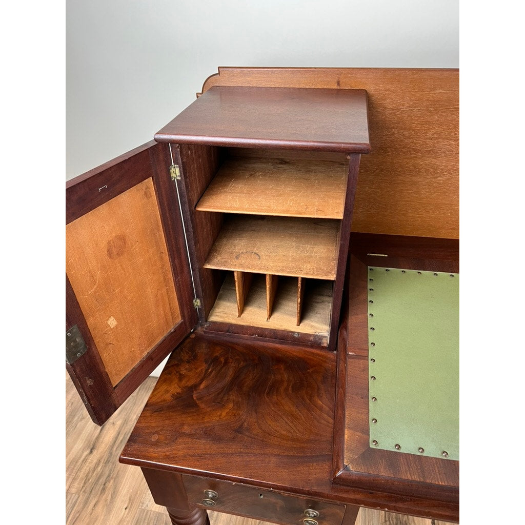 Antique Sheraton Mahogany Plantation Secretary c. Mid 19th Century