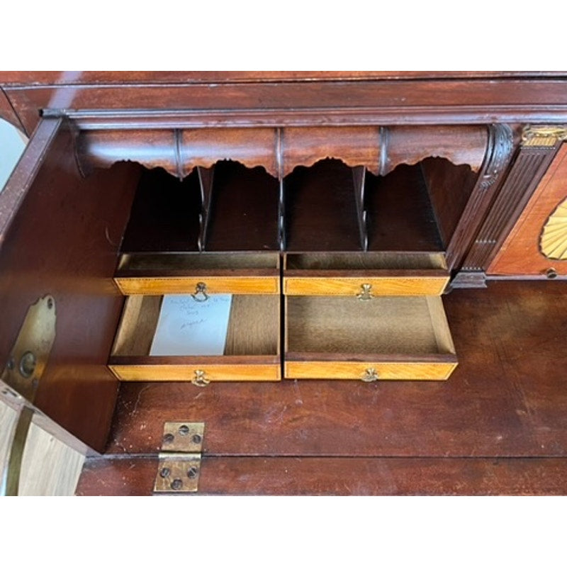 Antique George III Mahogany Wardrobe and Butlers Secretary c. Late 18th Century
