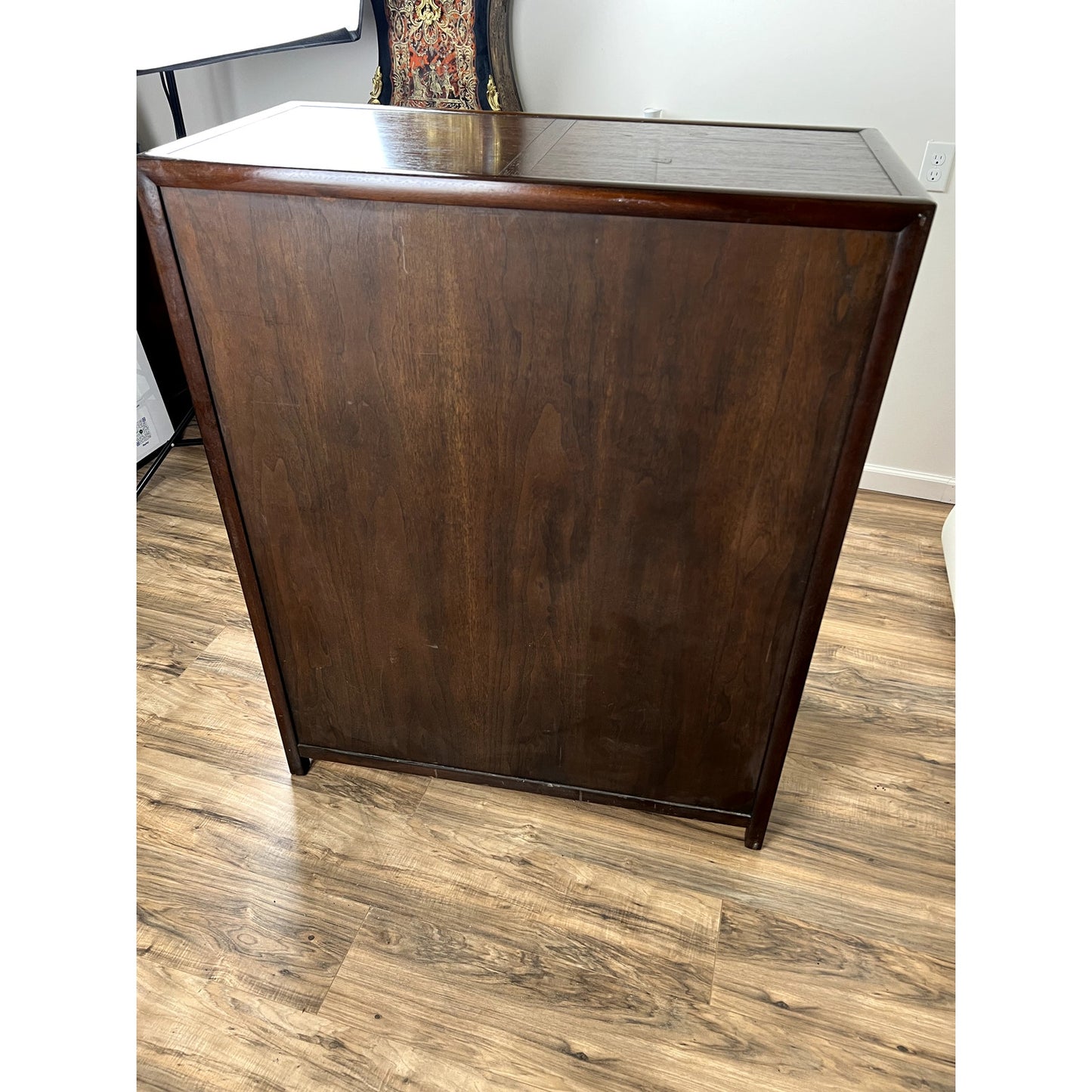 Vintage Mid-Century Modern Michael Taylor For Baker Furniture Walnut Six Drawer Chest