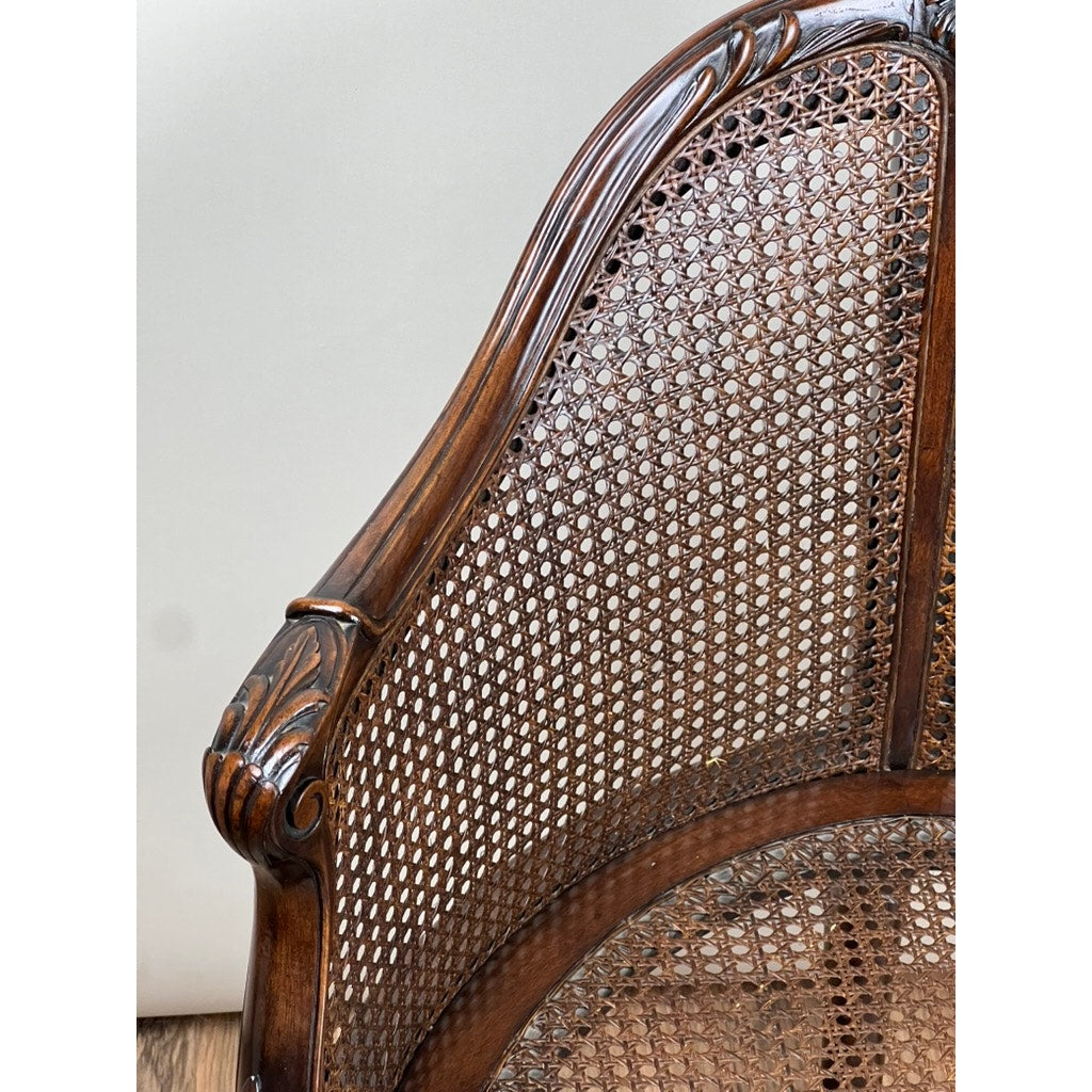 Antique French Napoleon III Desk Chair (Fauteuil de Bureau) c. Late 19th Century