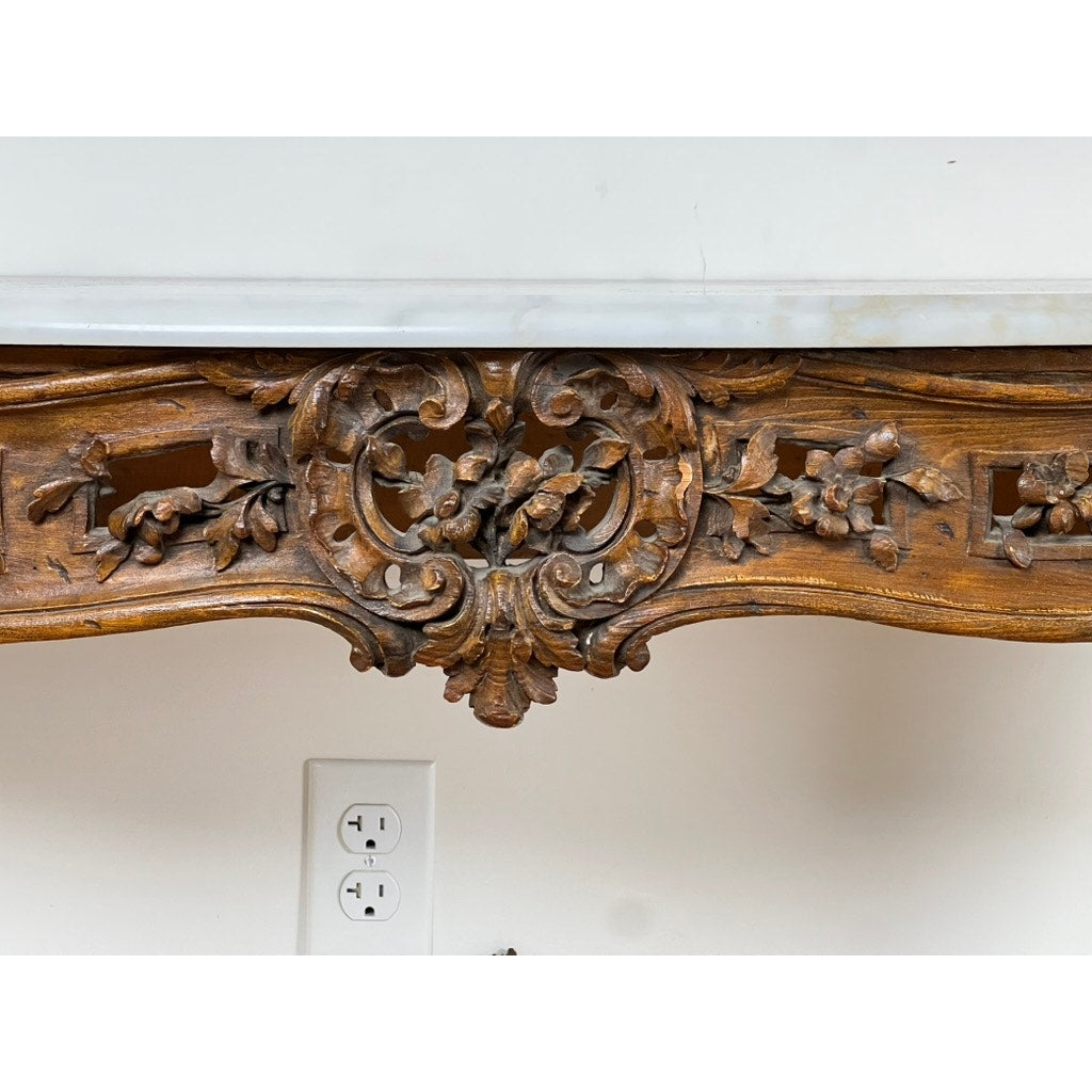 Antique Pair Louis XV Rococo Portor de Pyrénées Console Tables c. Late 18th Century