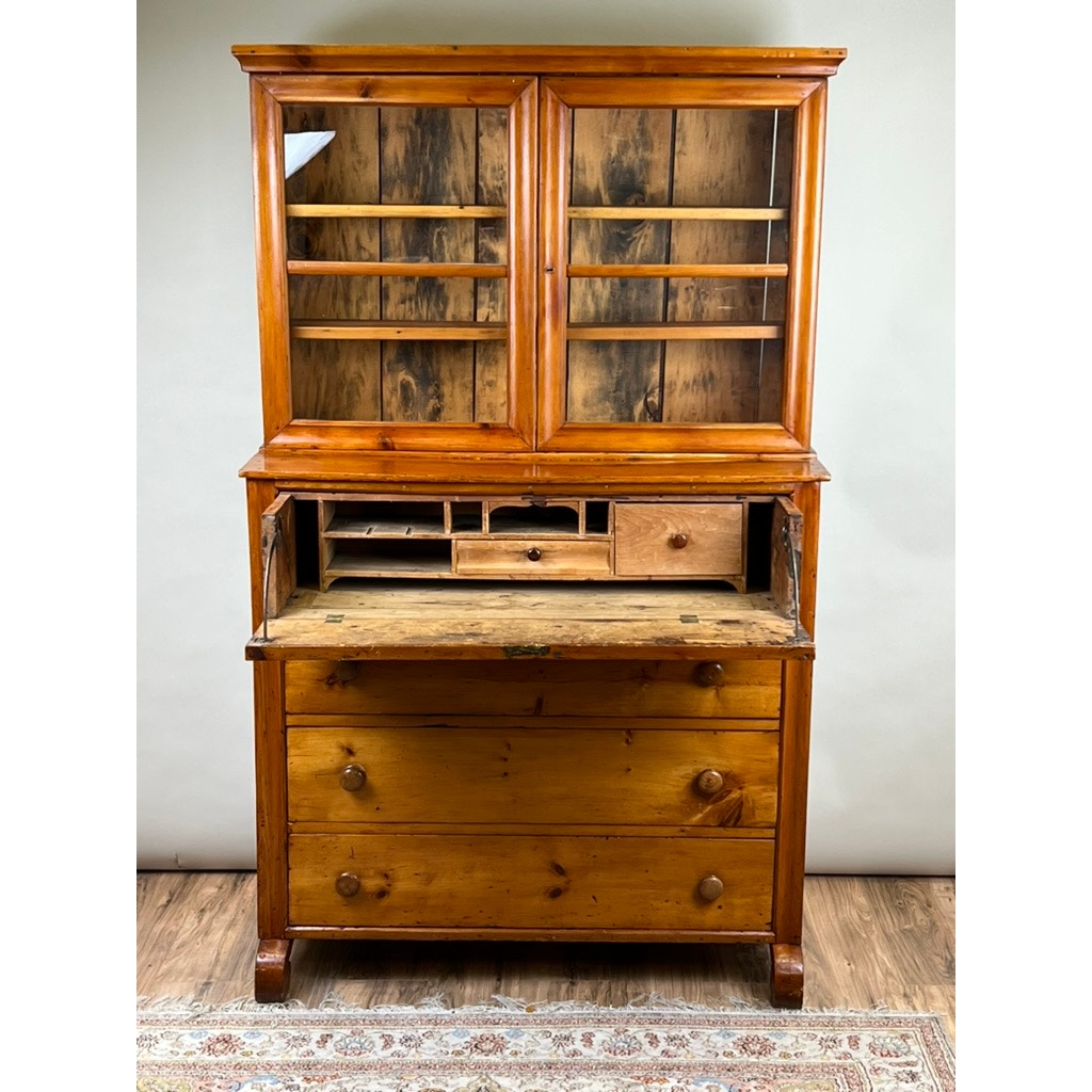 Antique Country Pine Butlers Secretary c. 1850