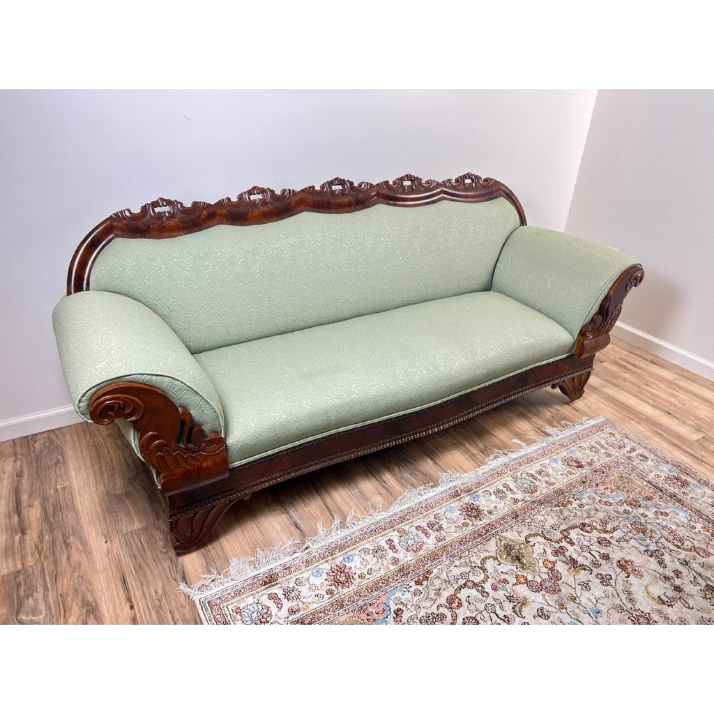 Antique Louis-Phillipe I Flame Mahogany Sofa c. 1840s