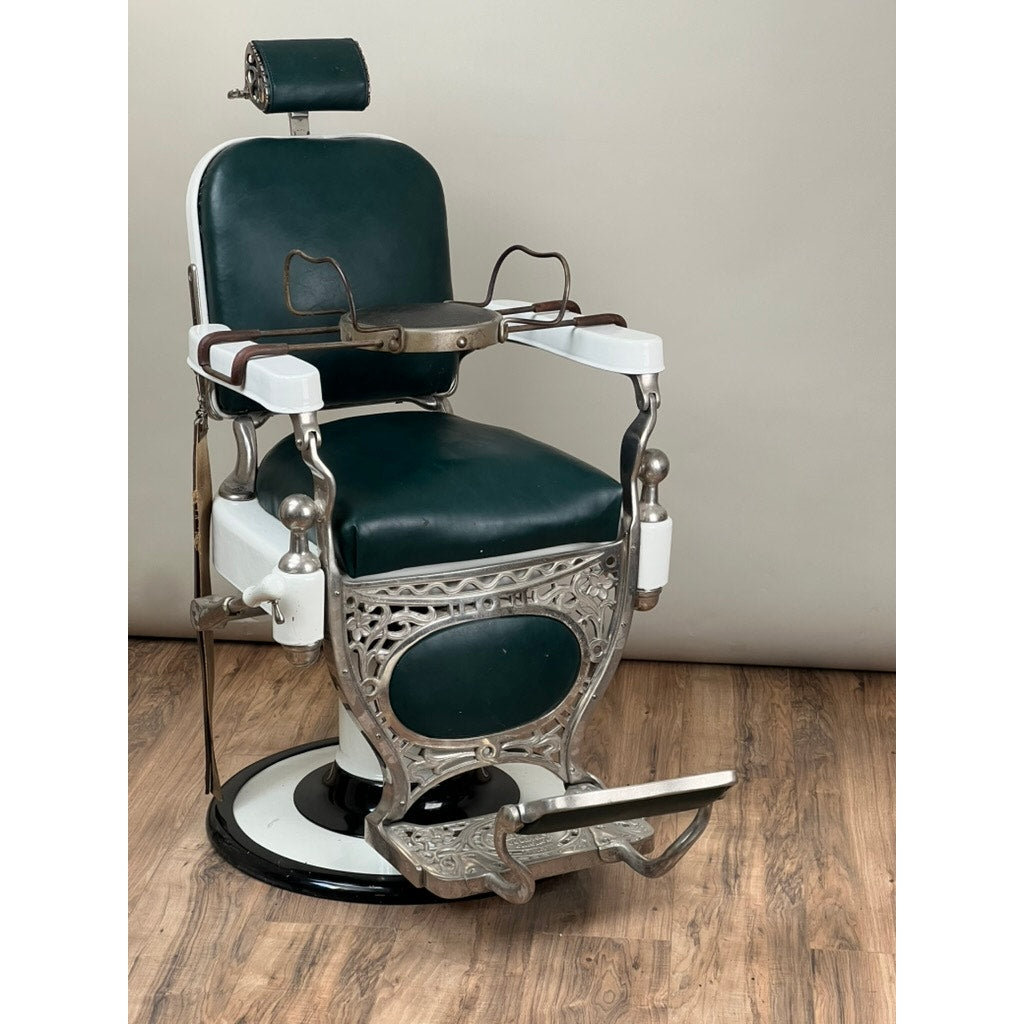 Antique Porcelain Theo A Kochs, Chicago Barber Chair c. 1920
