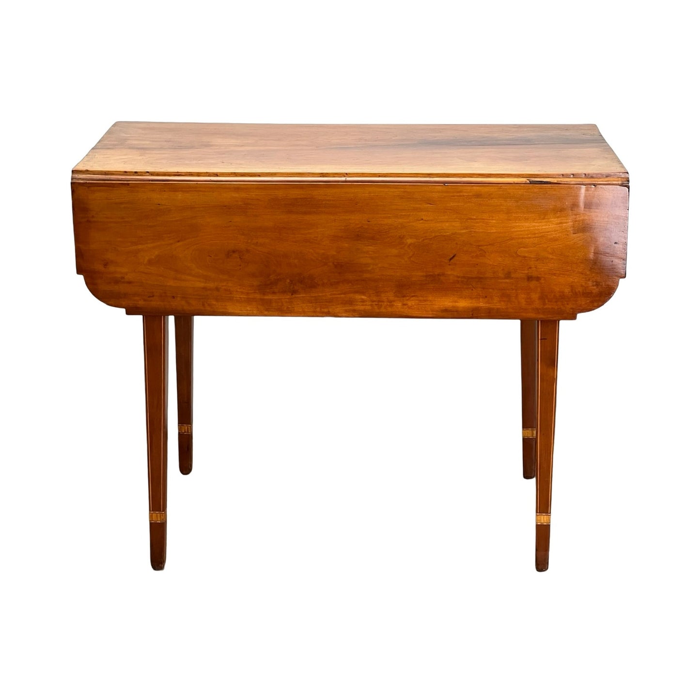 Antique Hepplewhite inlaid Maple Drop Leaf Table c. Early 19th C.