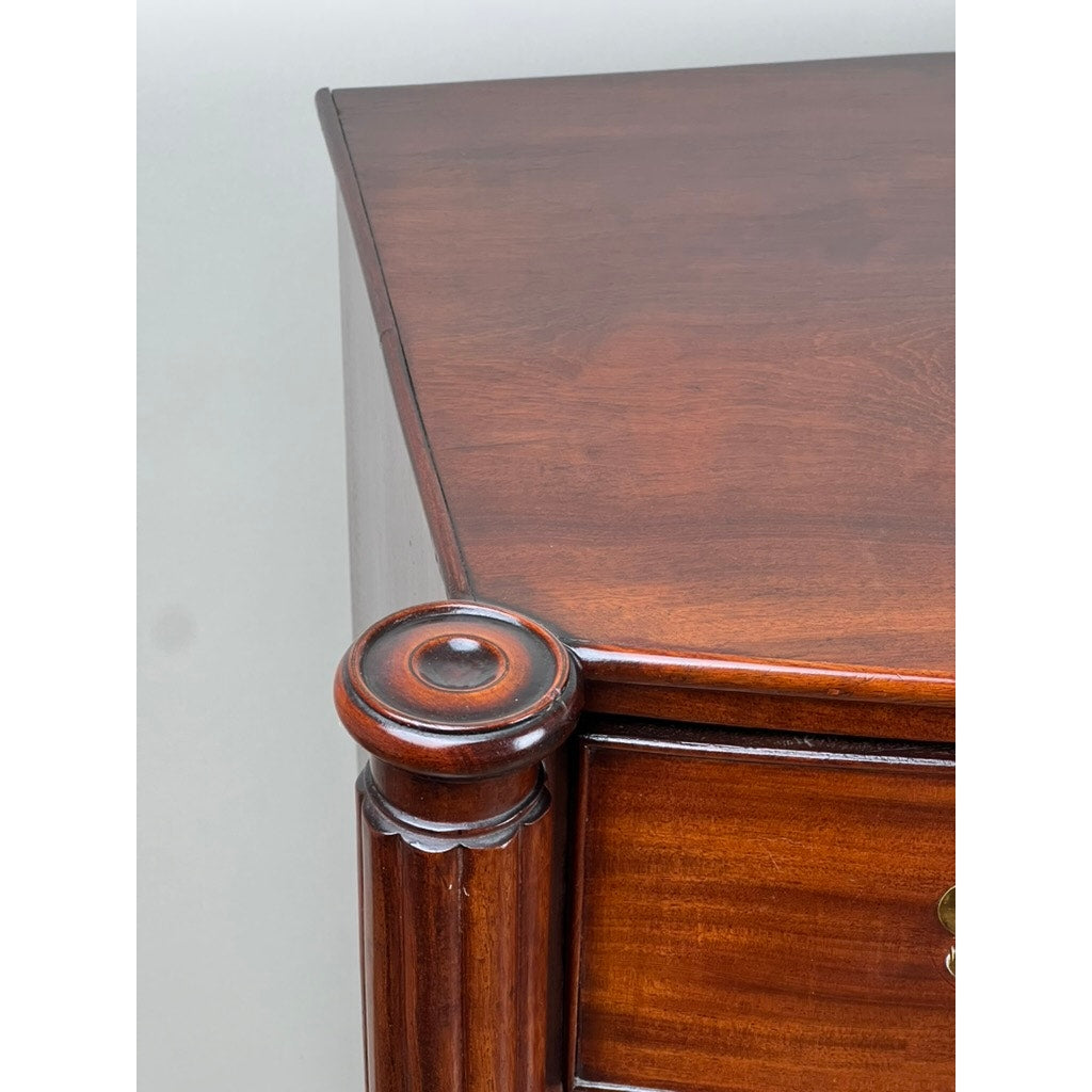 Antique Federal Period Sheraton Mahogany Bow Front Chest c. 1830