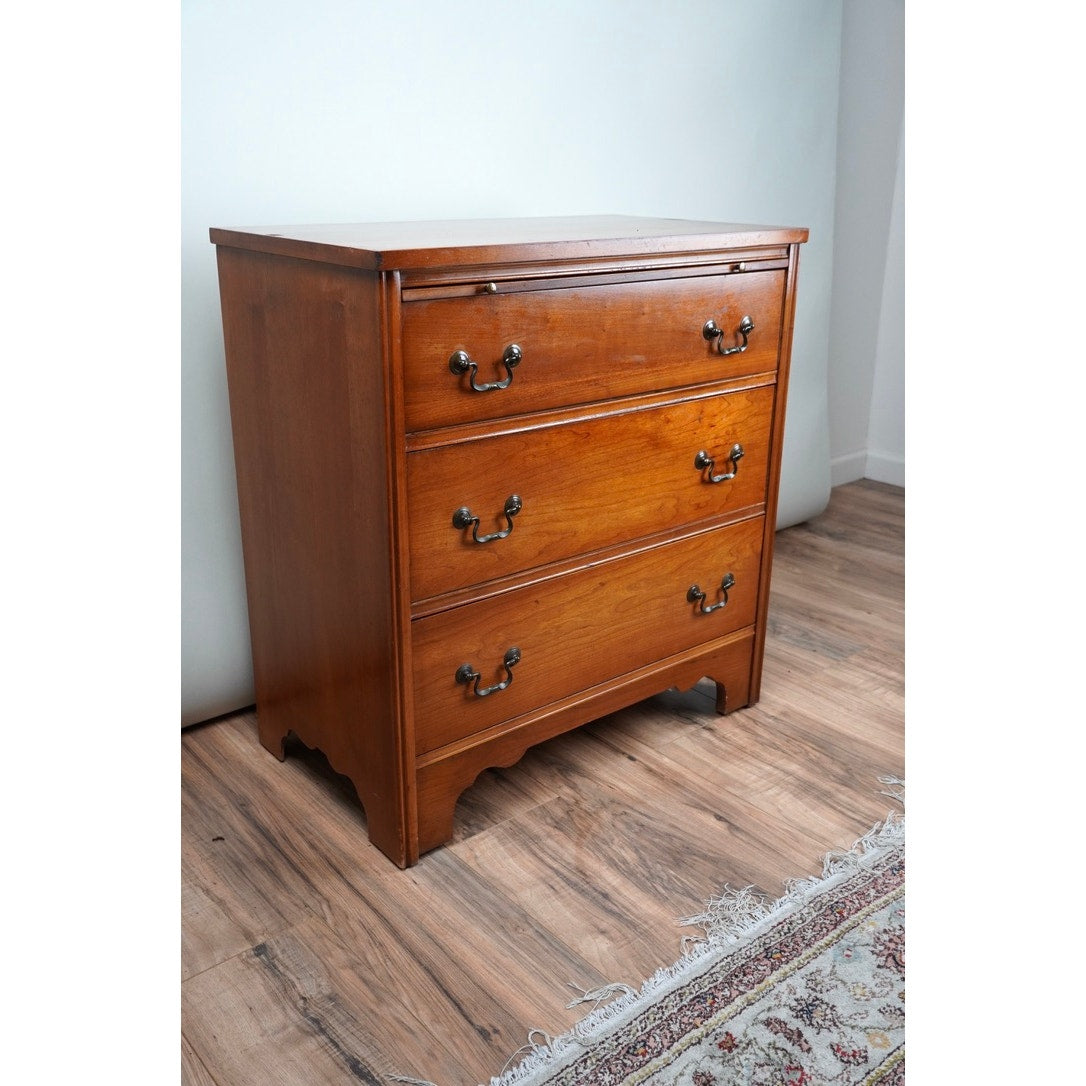 Vintage Cherry Three Drawer Bachelors Chest by Permacraft of North Carolina
