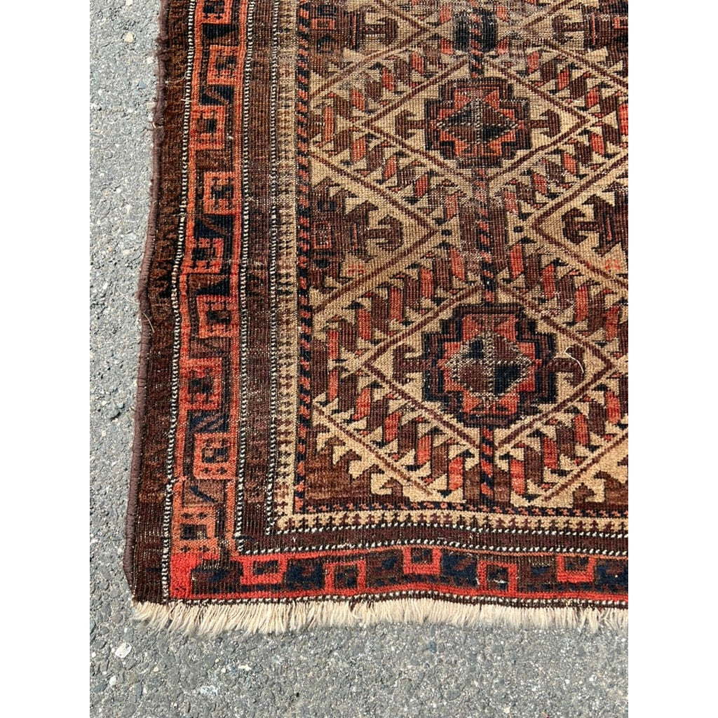 Antique Northeast Persian Baluch Prayer Rug c. Mid 19th Century 2’5 x 4’6