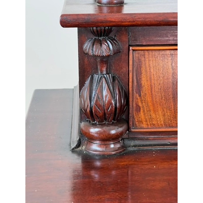 Antique Federal Period Three Drawer Chest with Gallery c. 1820