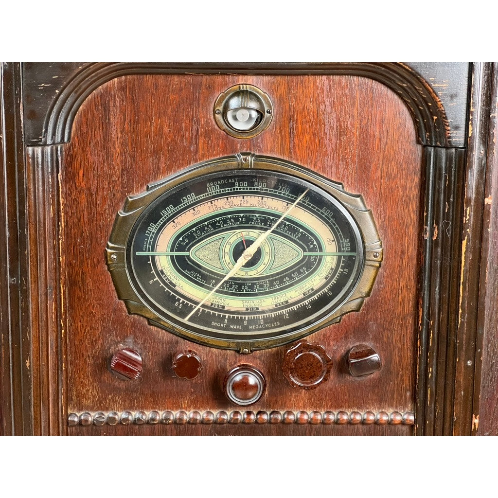 Rare Early Prohibition Art Deco RadioBar c. Early 1930s