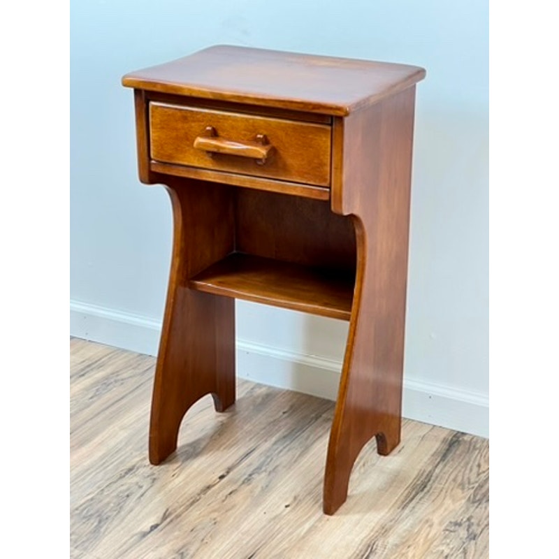 Vintage Mid-Century Rock Maple Night Stand by Cushman