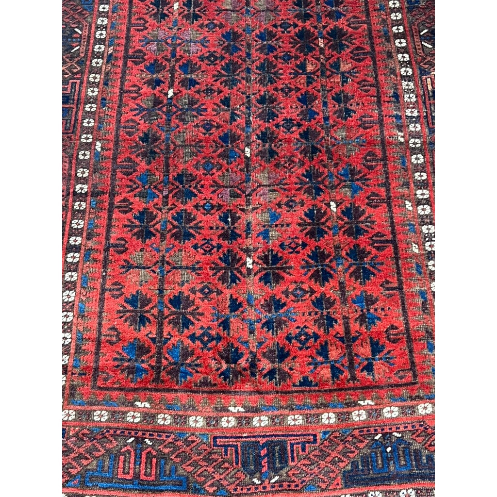 Antique Baluch Khorosan Rug c. Late 19th Century 3’9 x 6’6