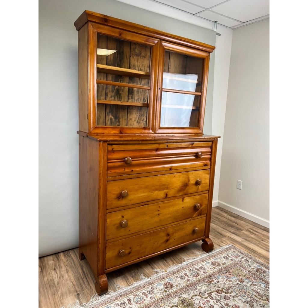 Antique Country Pine Butlers Secretary c. 1850
