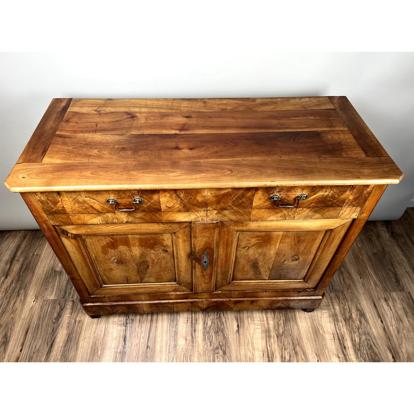 Antique French Biedermeier Fruitwood Buffet c. Mid 19th Century