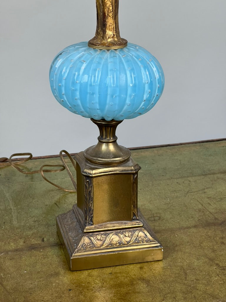 Vintage Pair Mid-Century Venetian Murano Art Glass Lamps