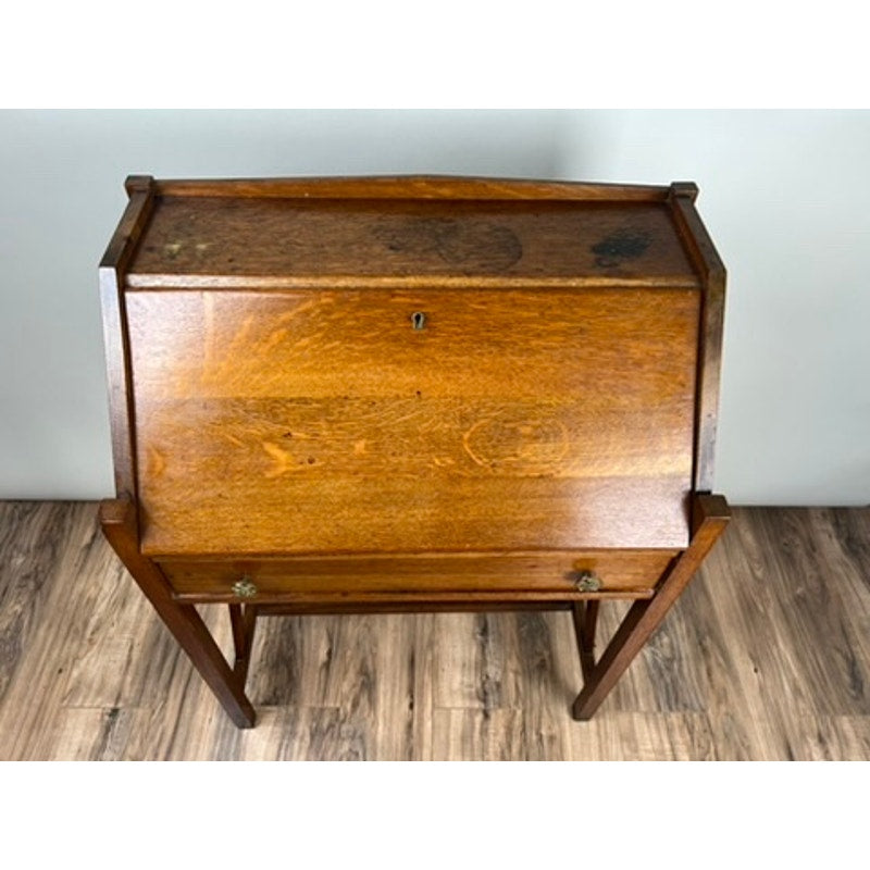 Antique Arts & Crafts Oak Ladies Writing Desk by Honeoye Falls Furniture Co.