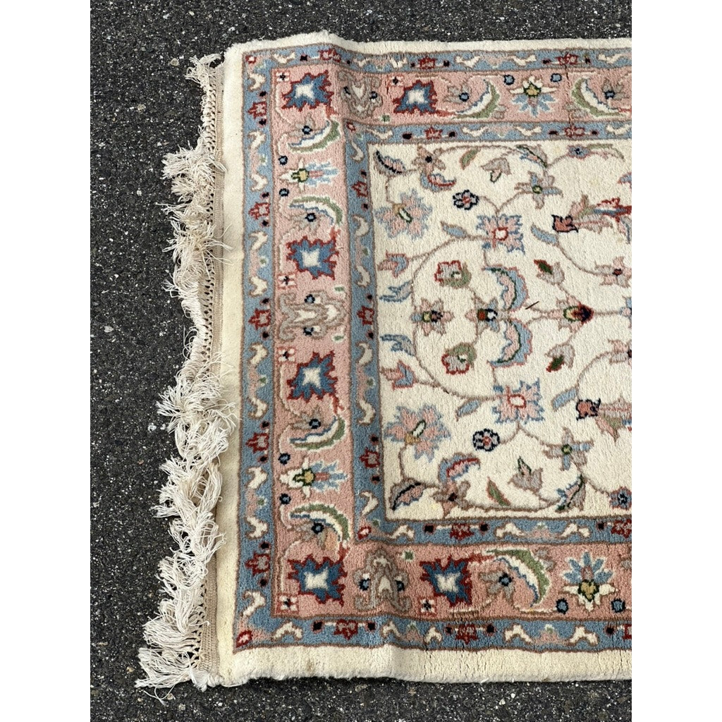 Vintage Nain Style Runner Rug with Ivory Field – c. Late 20th Century, 2’6 x 23’9