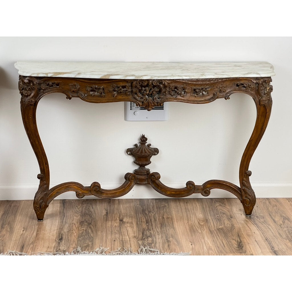 Antique Pair Louis XV Rococo Portor de Pyrénées Console Tables c. Late 18th Century