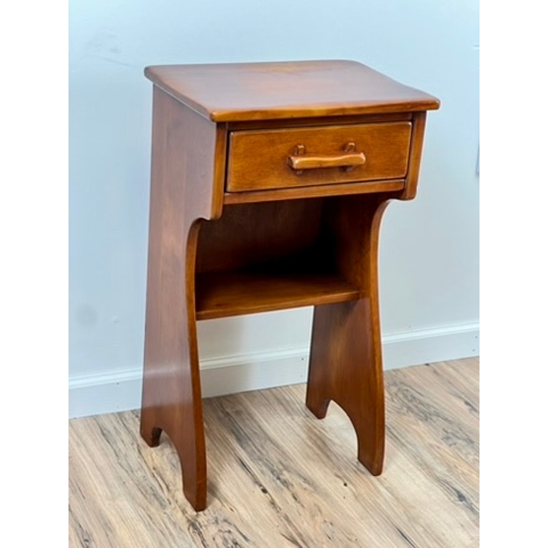 Vintage Mid-Century Rock Maple Night Stand by Cushman