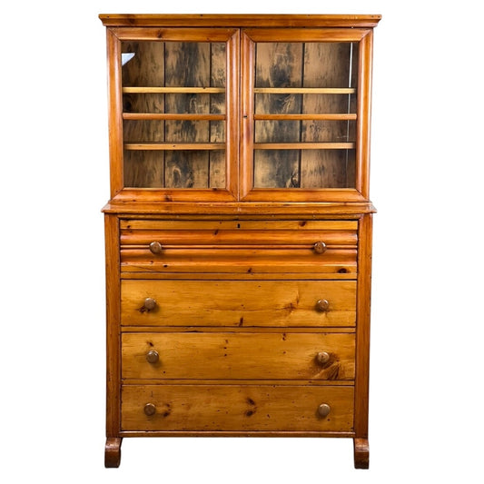 Antique Country Pine Butlers Secretary c. 1850