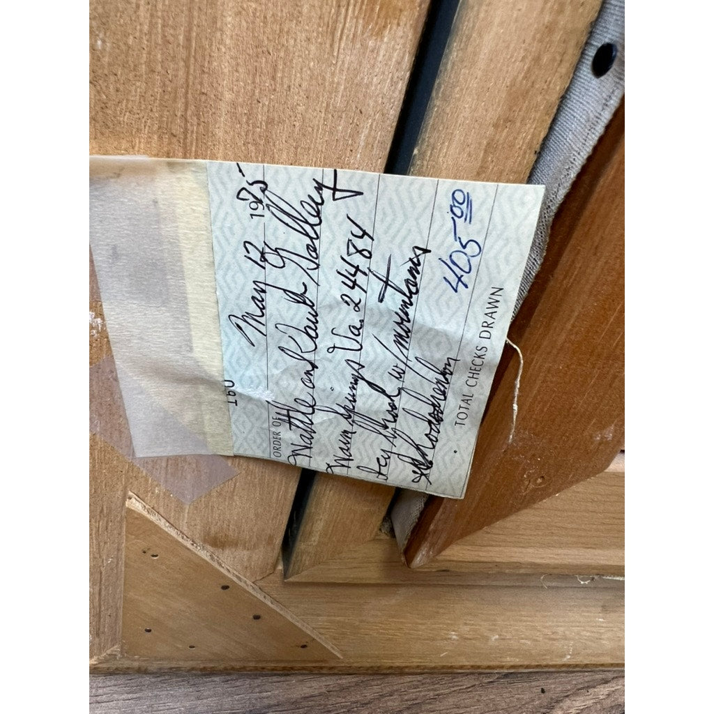 Original Oil on Canvas “Winter’s Sinking Sun” by Edna Palmer Engelhardt April 1963